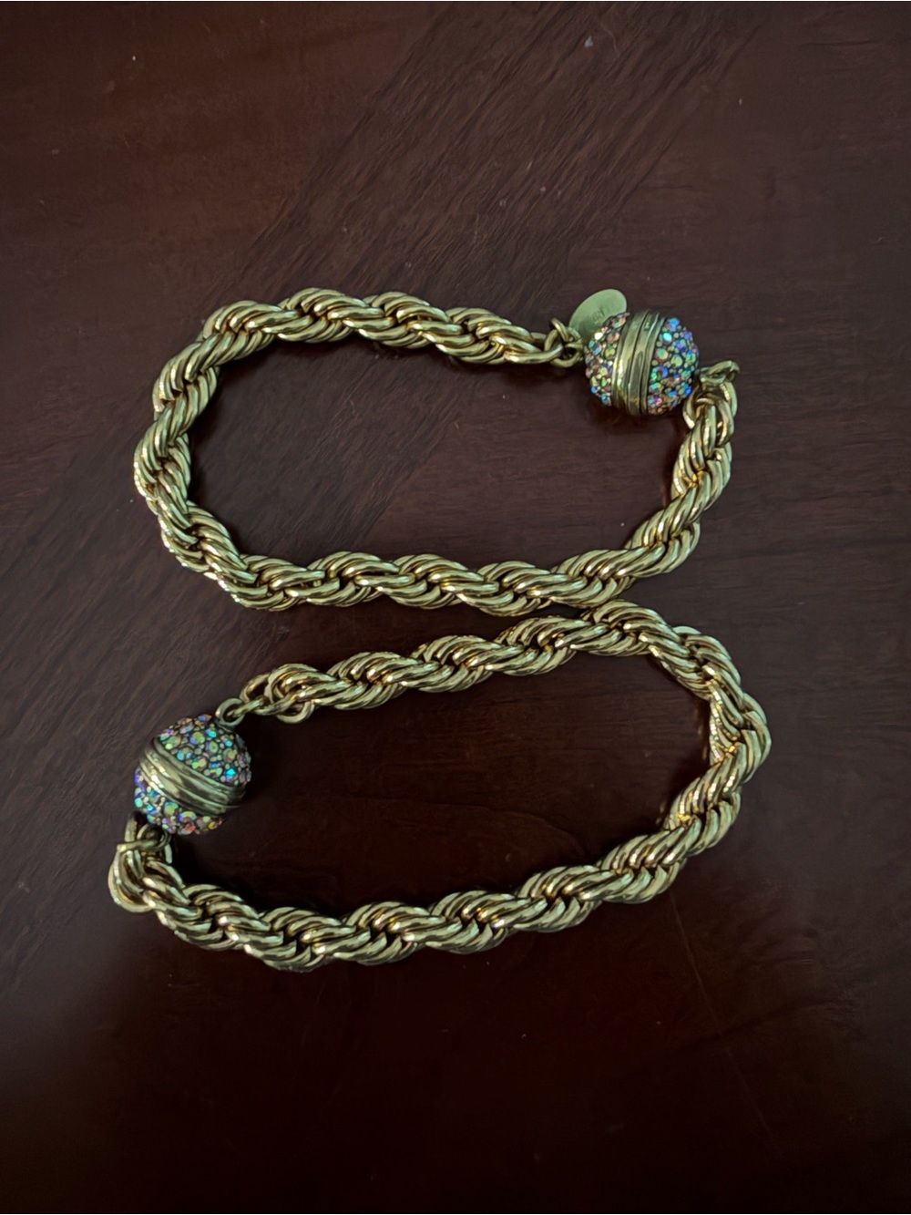 Heidi Daus Endless Possibilities Rope Chain Crystal Magnetic Bracelet/Necklace